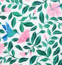 Good Night Short Pajama In Hummingbird Hibiscus