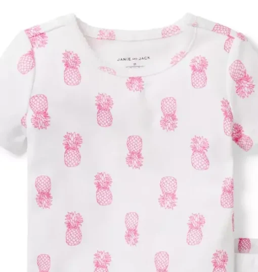 Good Night Short Pajama In Pineapple
