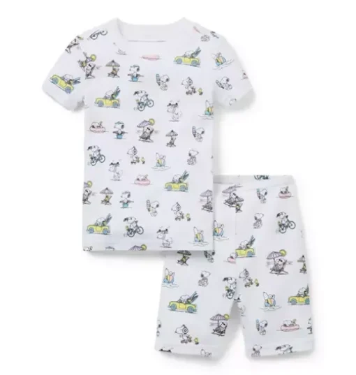 Good Night Short Pajama In Peanuts Snoopy Vacation