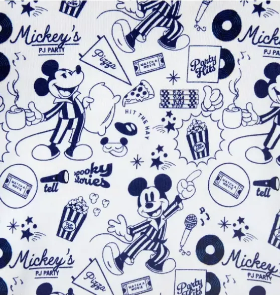 Good Night Short Pajama In Disney Mickey Mouse Sleepover