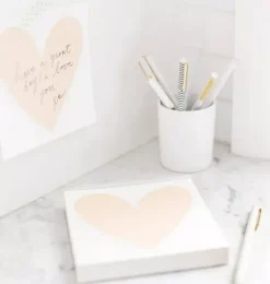Heart Desk Notepad