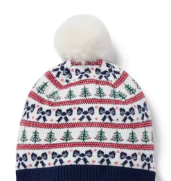 Holiday Fair Isle Pom Beanie