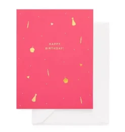 Hot Pink Happy Birthday Greeting Card