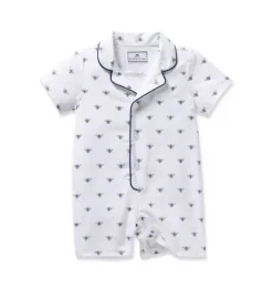 Infant's Twill Summer Romper in Buzzing Bees