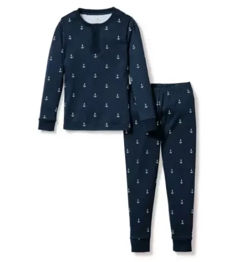 Kid's Snug Fit Pajama Set in Portsmouth Anchors