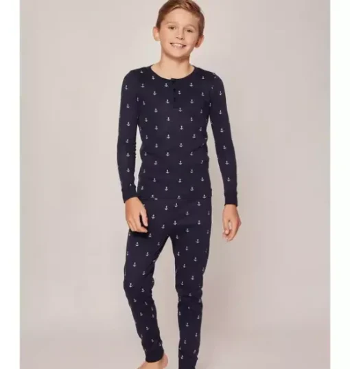 Kid's Snug Fit Pajama Set in Portsmouth Anchors