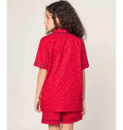 Kid's Twill Short Set in Anchors Away