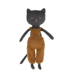 Kitten in Overalls - Black