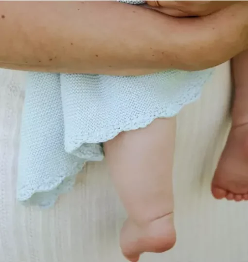 Knit Blanket - Blue