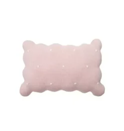 Knitted Cushion Biscuit Pink