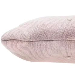 Knitted Cushion Biscuit Pink
