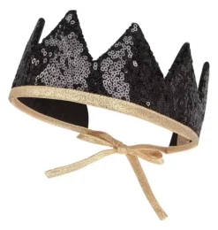 “Black Sequins” Fairy Tale Crown