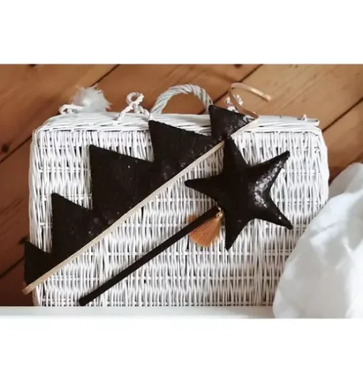 “Black Sequins” Magic Wand