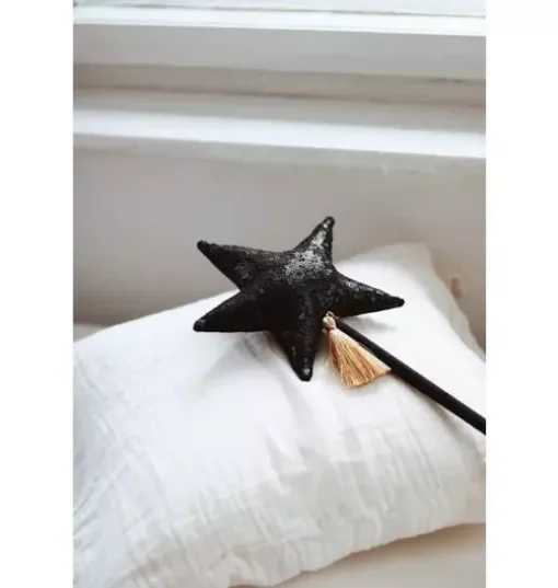 “Black Sequins” Magic Wand