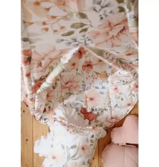 “Flower Power” Round Cotton Mat