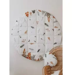 &ldquo;Forest Friends&rdquo; Round Cotton Mat