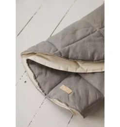 &ldquo;Grey Linen&rdquo; Round Mat