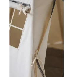 “Grey Pompoms” Teepee Tent with Pompoms