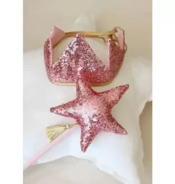 &ldquo;Pink Sequins&rdquo; Crown