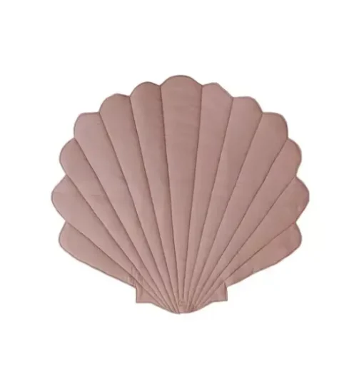 “Powder Frills” Teepee Tent with Frills and "Powder Pink" Shell Mat Set