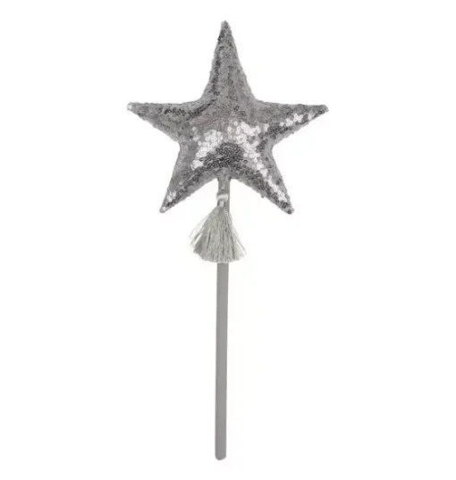 “Silver Sequins” Magic Wand