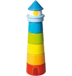 Lighthouse Wooden Rainbow Stacker