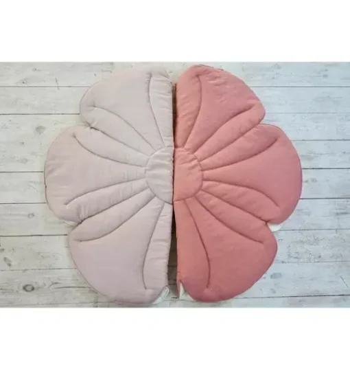 Linen "Powder Rose" Flower Mat
