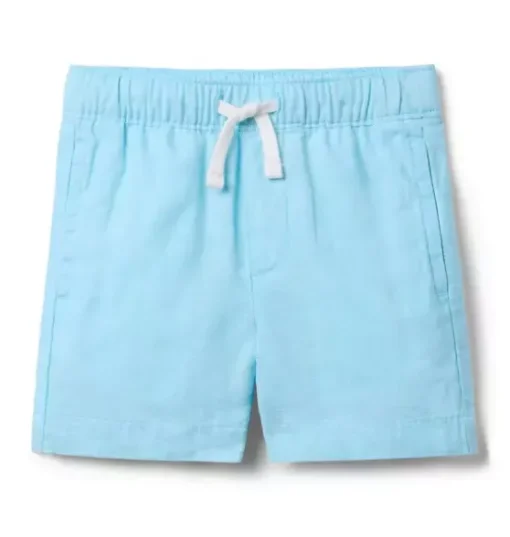 Linen-Cotton Pull-On Short