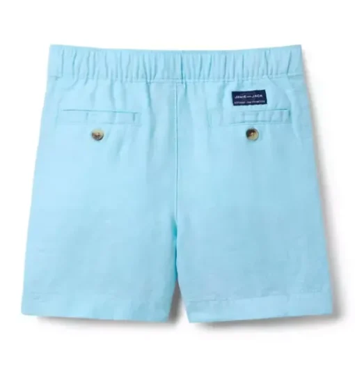 Linen-Cotton Pull-On Short