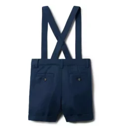 Linen-Cotton Suspender Short