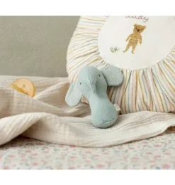Lullaby Friend Rattles, Elephant - Light Dusty Blue
