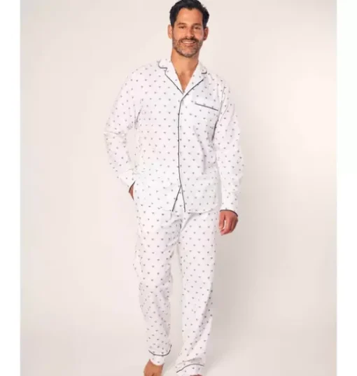 Men's Twill Pajama in Buzzing Bees
