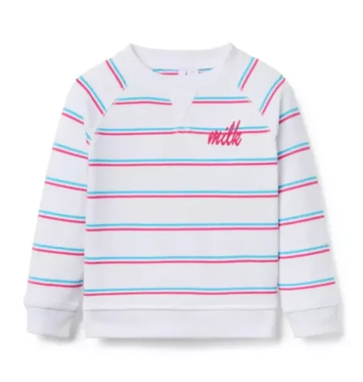 Milk Bar x Janie and Jack Striped Sweatshirt