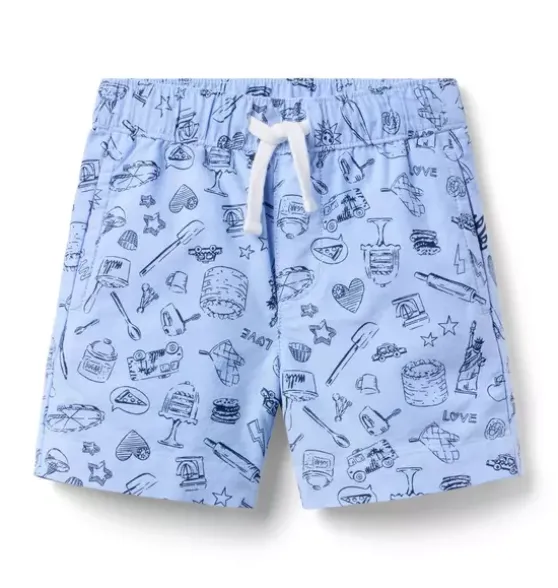 Milk Bar x Janie and Jack Oxford Pull-On Short