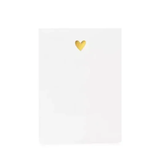 Mini Pad, Gold Heart