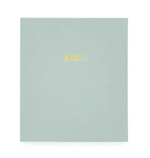 Mist Green Baby Book