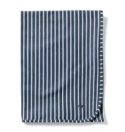 Navy Stripe Pima Cotton Blanket