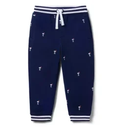 PEANUTS&trade; Snoopy Santa Striped Cuff Jogger