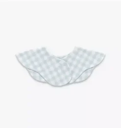 Picnic Gingham Winglet Bib - Blue