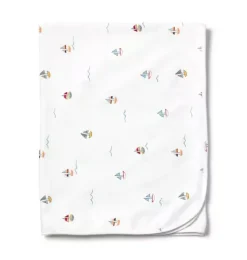 Pima Baby Blanket in Bateau