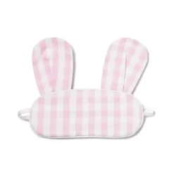 Pink Gingham Bunny Eye Mask