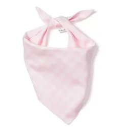 Pink Gingham Dog Bandana