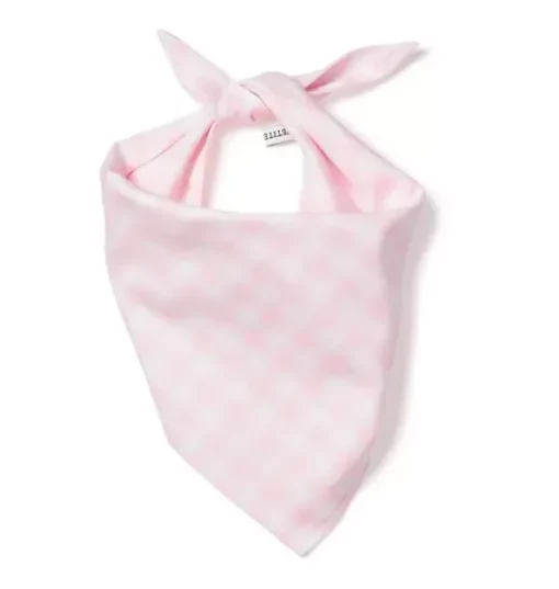 Pink Gingham Dog Bandana