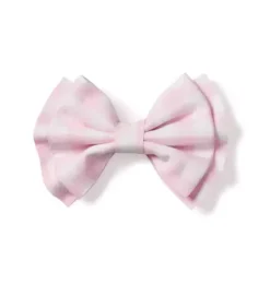 Pink Gingham Medium Hair Bow