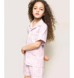 Pink Gingham Short Set