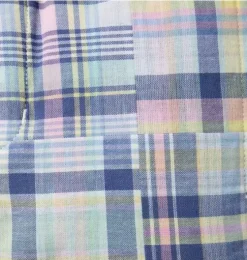 Plaid Patchwork Pull-On Short