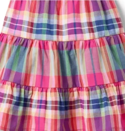 Plaid Tiered Dress