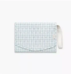 Portable Changing Pad - Blue Gingham