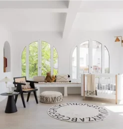 Pouf ABC Natural - Black