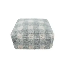 Pouf Vichy Blue Sage